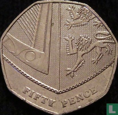United Kingdom 50 pence 2009 - Image 2