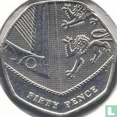 Verenigd Koninkrijk 50 pence 2014 - Afbeelding 2