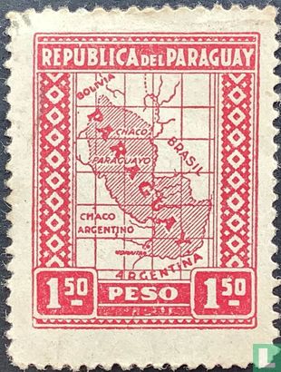 Karte von Paraguay 