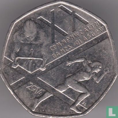 Verenigd Koninkrijk 50 pence 2014 "Commonwealth Games in Glasgow" - Afbeelding 1