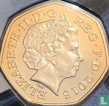 Verenigd Koninkrijk 50 pence 2015 (met IRB) "75th anniversary of the Battle of Britain" - Afbeelding 1