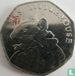United Kingdom 50 pence 2018 "Mrs. Tittlemouse" - Image 2