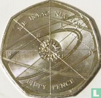 United Kingdom 50 pence 2017 "Sir Isaac Newton" - Image 2
