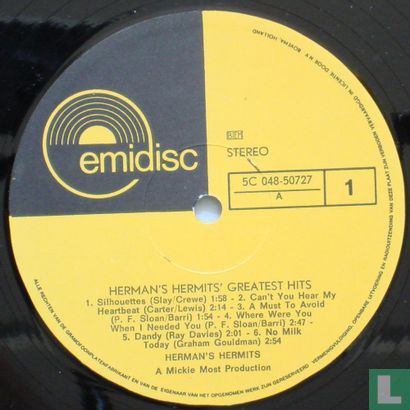 Herman's Hermits Greatest Hits - Afbeelding 3