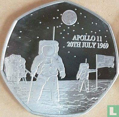 Verenigd Koninkrijk 50 pence 2019 "50th anniversary of the moon landing" - Afbeelding 2