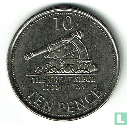 Gibraltar 10 Pence 2013 "The Great Siege 1779-1783" - Bild 2