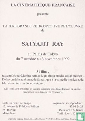 La Cinematheque Francaise - Satyajit Ray - Image 2