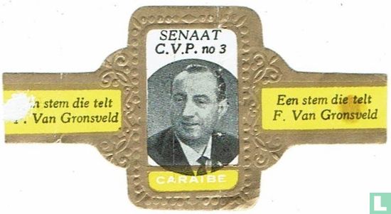 Senaat C.V.P. no.3 - Een stem die telt F. Van Gronsveld - Een stem die telt F. Van Gronsveld - Image 1