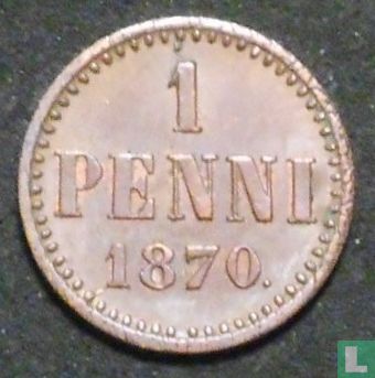 Finlande 1 penni 1870 - Image 1