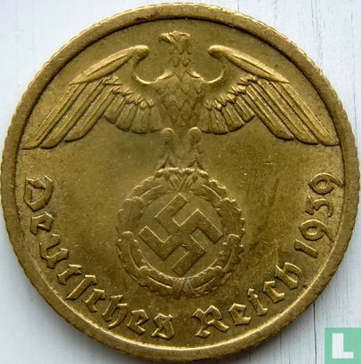 German Empire 10 reichspfennig 1939 (F) - Image 1