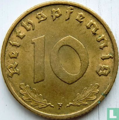 Deutsches Reich 10 Reichspfennig 1939 (F) - Bild 2
