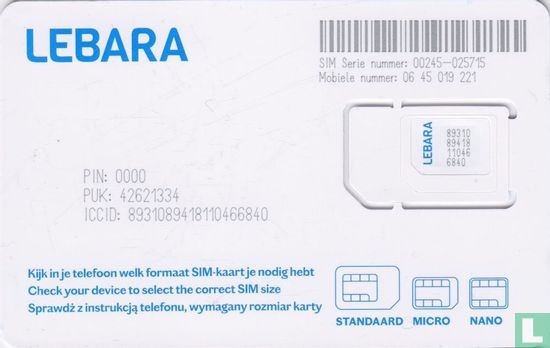 Lebara Je SIMkaart - Afbeelding 2