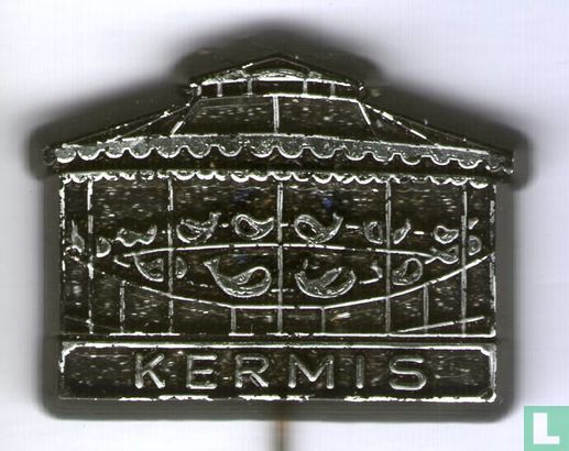 Kermis (pêche canard) [argent sur noir]