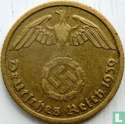 Duitse Rijk 10 reichspfennig 1939 (E) - Afbeelding 1