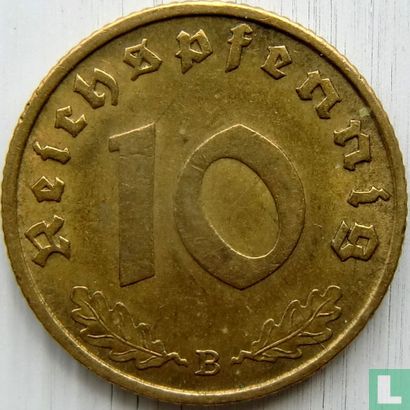 Empire allemand 10 reichspfennig 1939 (B) - Image 2