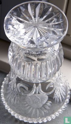 Vase en verre pressé transparent - Image 2