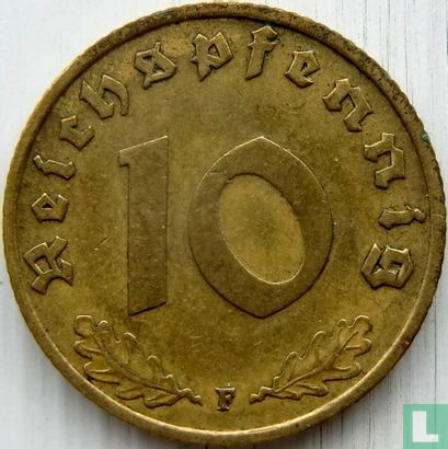 German Empire 10 reichspfennig 1938 (F) - Image 2