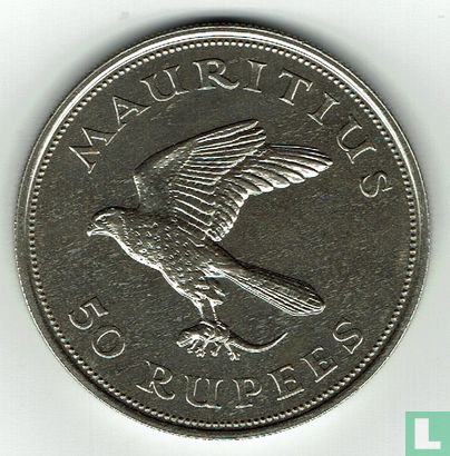 Mauritius 50 rupee 1975 "Mauritius kestrel" - Afbeelding 2