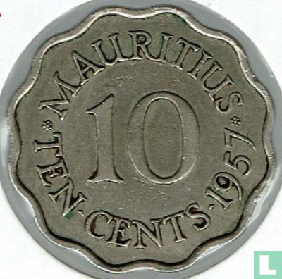 Mauritius 10 cent 1957 - Afbeelding 1