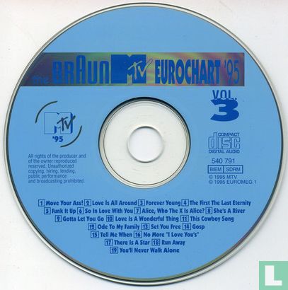 Braun MTV Eurochart '95 Volume 3 - Afbeelding 3