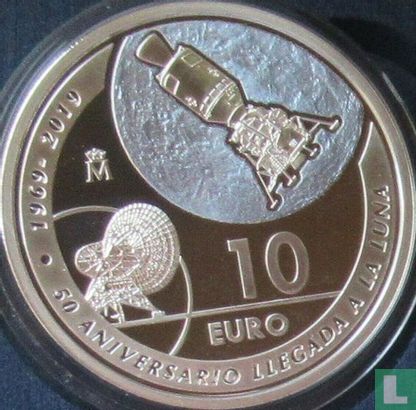 Espagne 10 euro 2019 (BE) "50th anniversary of the moon landing" - Image 2