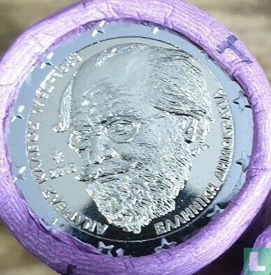Greece 2 euro 2019 (roll) "150th anniversary of the death of the poet Andreas Calvos" - Image 1