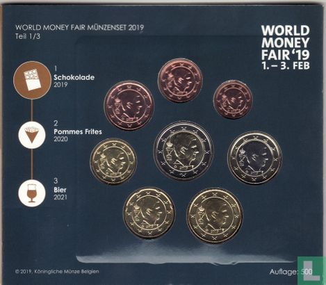 België jaarset 2019 "World Money Fair of Berlin" - Afbeelding 3