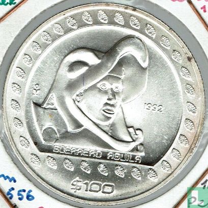 Mexiko 100 Peso 1992 "Guerrero Aguila" - Bild 1
