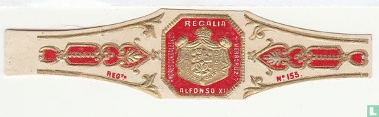 Regalia Alfonso XII Andres Corrales y Cia. Veracruz - Regto. - Nº 155. - Afbeelding 1