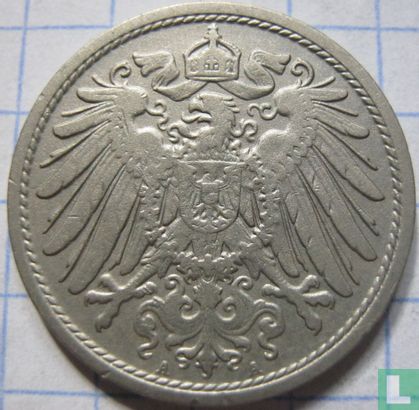 Empire allemand 10 pfennig 1908 (A) - Image 2