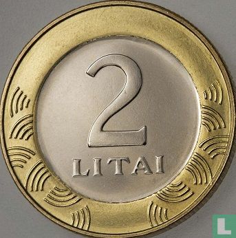 Litauen 2 Litai 2014 - Bild 2