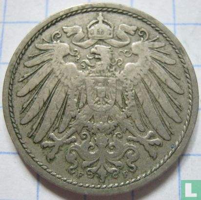 Empire allemand 10 pfennig 1901 (F) - Image 2