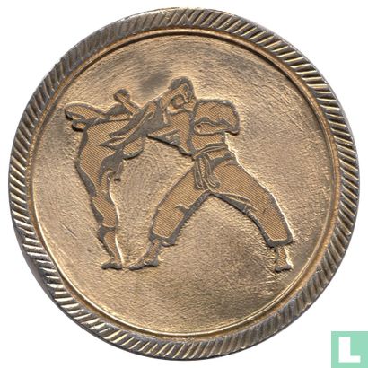 Jordan Medallic Issue 2005 (King Abdullah the 2ed Cup 1st Taekwondo Championship - Al-Fursan for Taekwondo Center - Golden) - Afbeelding 2