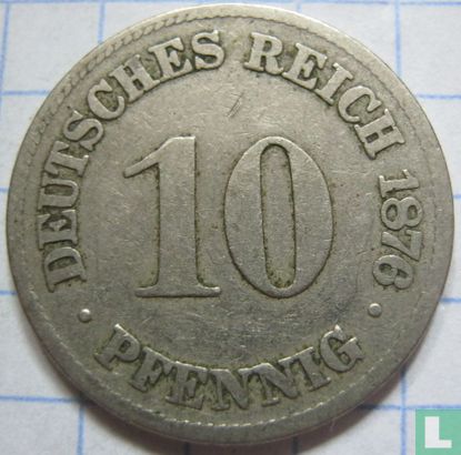 Duitse Rijk 10 pfennig 1876 (C) - Afbeelding 1