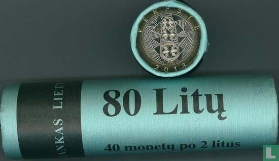 Lithuania 2 litai 2013 (roll) "Verpste" - Image 3