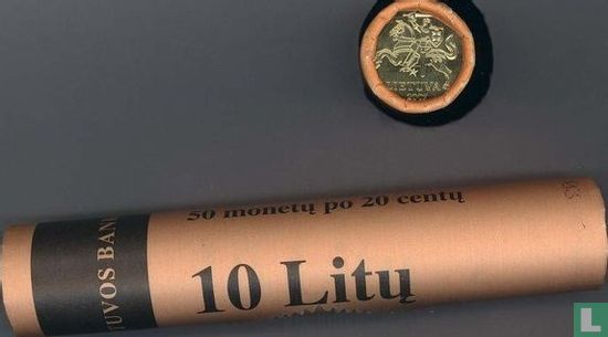 Litouwen 20 centu 2007 (rol) - Afbeelding 3