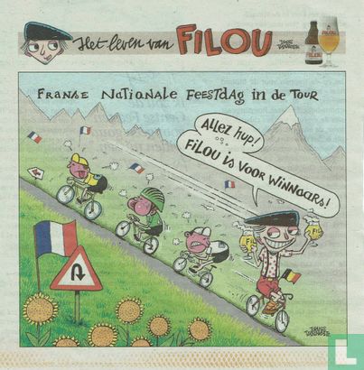 Het leven van Filou - Franse nationale feestdag in de tour