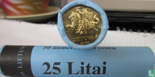 Lituanie 50 centu 2000 (rouleau) - Image 3