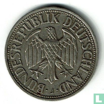 Allemagne 1 mark 1955 (J) - Image 2
