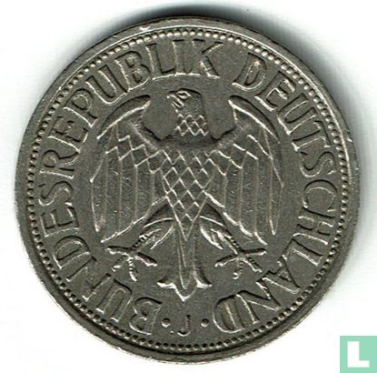 Allemagne 1 mark 1958 (J) - Image 2