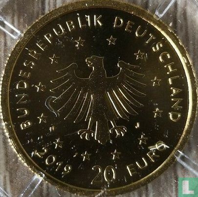 Duitsland 20 euro 2019 (J) "Peregrine falcon" - Afbeelding 1