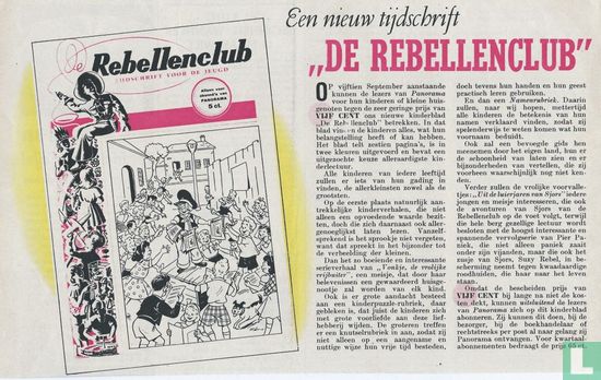 Een nieuw tijdschrift "De Rebellenclub"
