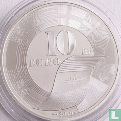Frankrijk 10 euro 2019 (PROOF) "75th anniversary of the D Day" - Afbeelding 1