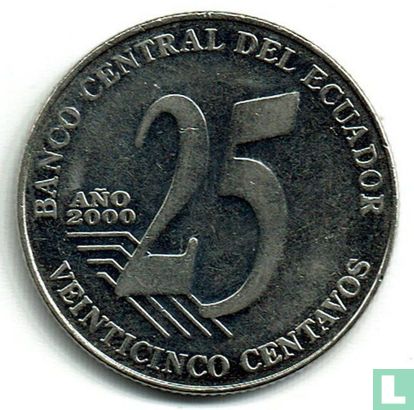 Ecuador 25 Centavo 2000 - Bild 1
