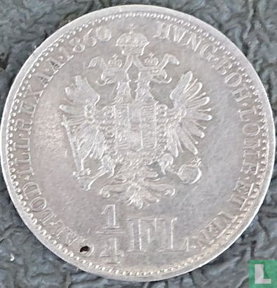 Autriche ¼ florin 1860 (A)  - Image 1
