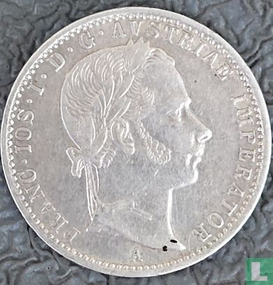 Autriche ¼ florin 1860 (A)  - Image 2