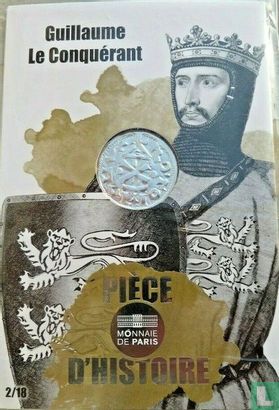 France 10 euro 2019 (folder) "Piece of French history - William the Conqueror" - Image 1