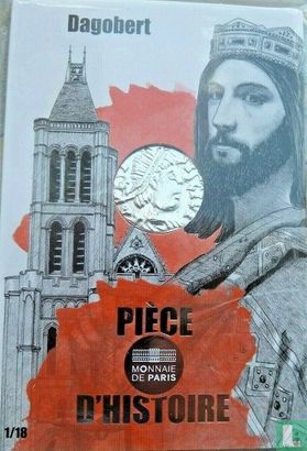 France 10 euro 2019 (folder) "Piece of French history - Dagobert" - Image 1