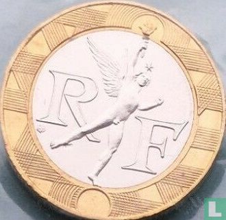 Frankrijk 10 francs 1988 (proefslag) - Afbeelding 2