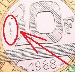 Frankrijk 10 francs 1988 (proefslag) - Afbeelding 3